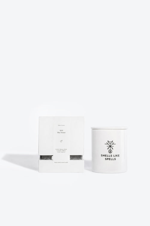 Soy wax scented candle THE TOWER Smells Like Spells TAROT MAJOR ARCANA